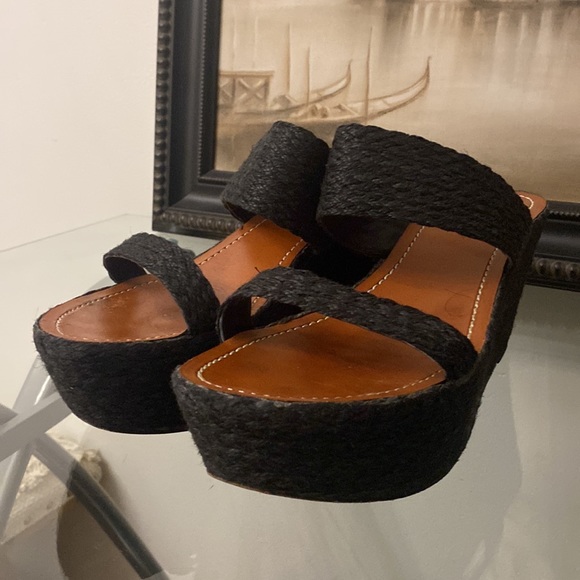 Slip On Platform Espadrilles with Leather Soles - Picture 2 of 3